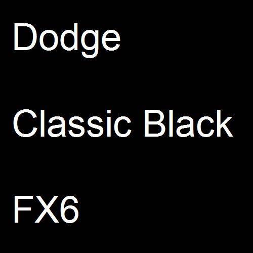 Dodge, Classic Black, FX6.